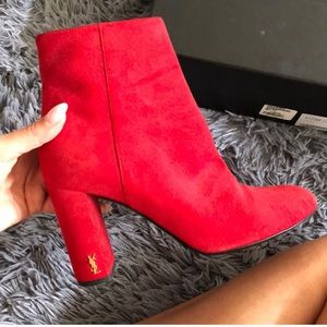 2017 fall Saint Laurent Lou Lou booties